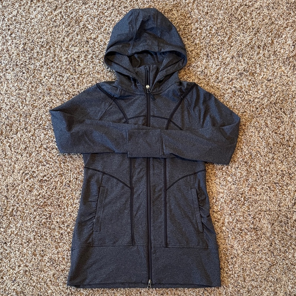 NWOT Athleta Full Zip Hoodie, Grey, Medium